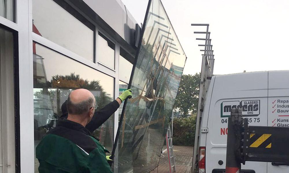 Glasarbeiten Wedel Hamburg Mertens Schaufenster Arbeiten Transport